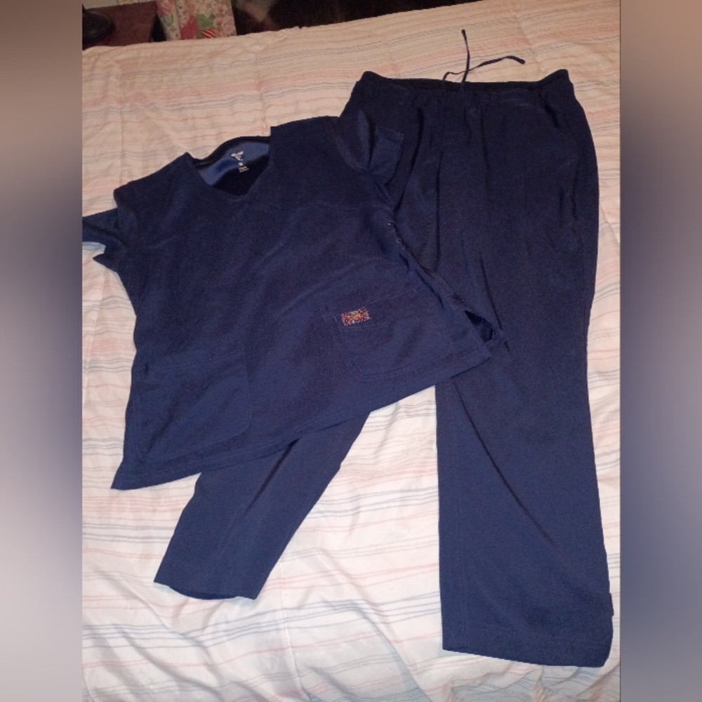 Koi Navy Blue Scrub Set